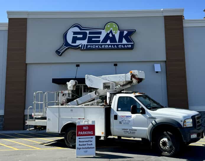 Peak Pickleball Club sign